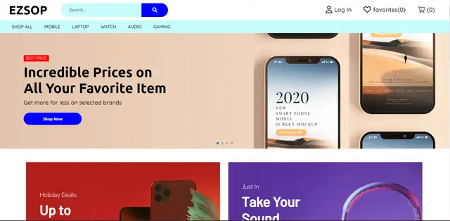 EZSHOP Screenshot 1